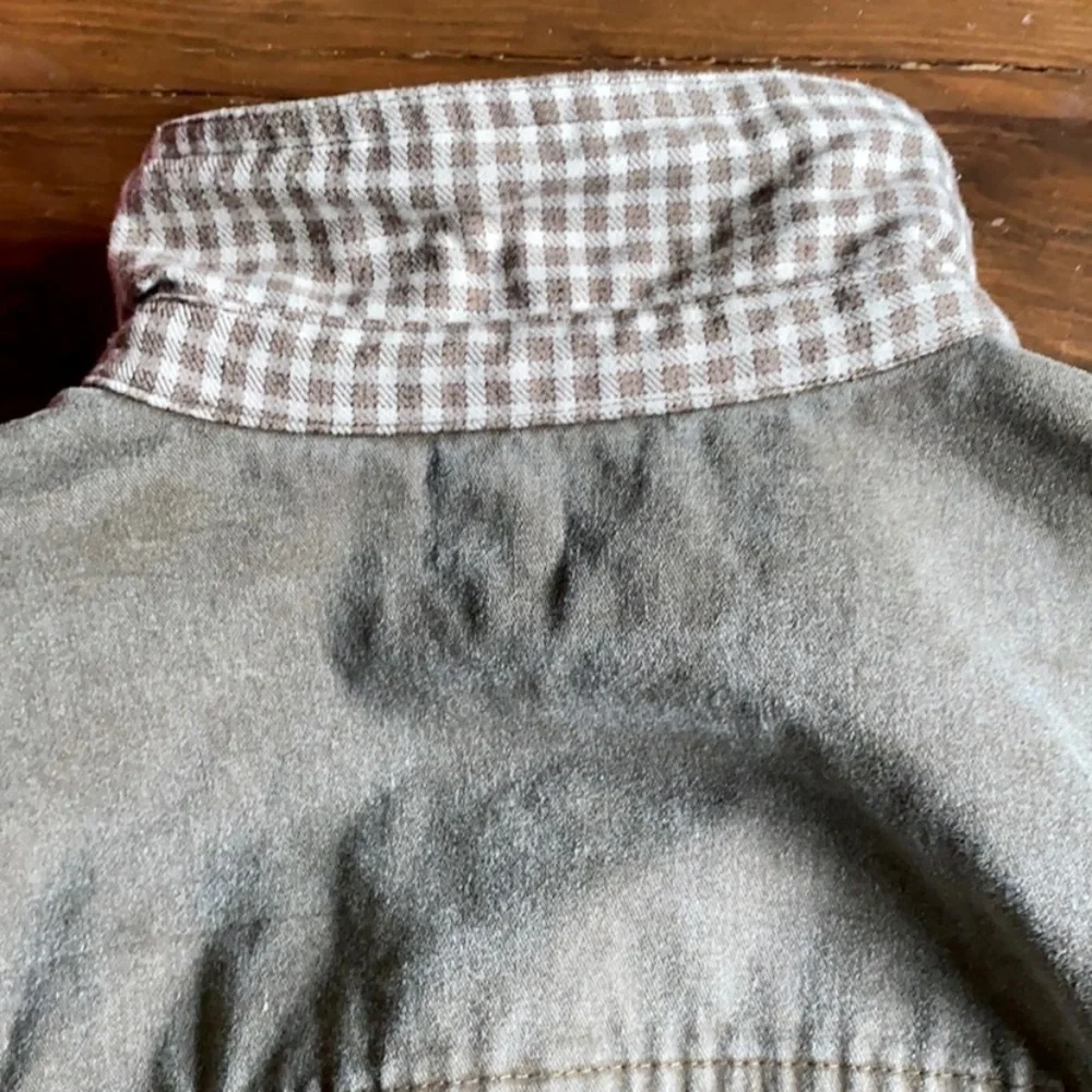 Vintage CHAUS Sport Women’s Brown Cotton Canvas Barn Chore Cargo Jacket MEDIUM - Picture 8 of 11